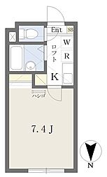 ラ・シャンス町田 1Kの間取図画像
