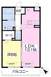 コンフォート高田 1LDKの間取図画像