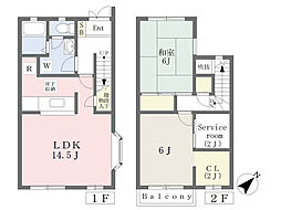 ドルフ2 2SLDKの間取図画像