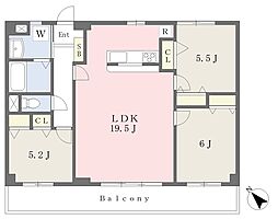 ビエント 3LDKの間取図画像