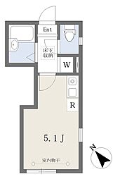フルセイル西生田 ワンルームの間取図画像