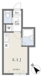 フルセイル西生田 ワンルームの間取図画像