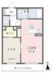 ArtHillsShinyurigaoka 1LDKの間取図画像