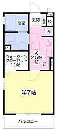 ソフィア港南台1 1Kの間取図画像