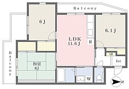 ヴァンベール本郷台 3LDKの間取図画像