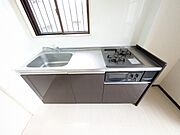 2口ガスコンログリル付のキッチン