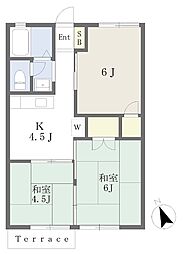 吉祥ハイツ 3Kの間取図画像