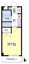 ＡＲＣ−2 1階1Kの間取り