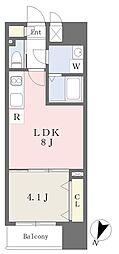 ピノルクテ 1LDKの間取図画像