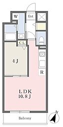 ピノルクテ 1LDKの間取図画像
