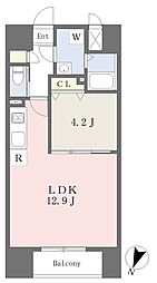 ピノルクテ 1LDKの間取図画像