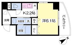 ベルグハイツ 1Kの間取図画像