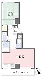 ヴェルメゾン 1LDKの間取図画像