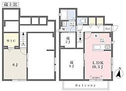 ベルリード大倉山 1LDKの間取図画像