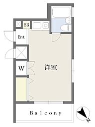 サンヴァリュー上池台 ワンルームの間取図画像