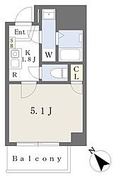 D-STYLE横濱平沼 1Kの間取図画像