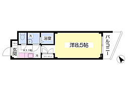 ソフィア新横浜 1Kの間取図画像
