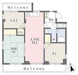 リバーサイドシティ綱島 3LDKの間取図画像