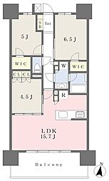 レーベン東川口ＧＲＡＮＤＥＳＴ 10階3LDKの間取り