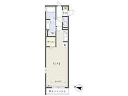 グランディール武蔵浦和II　Ｂ 3階ワンルームの間取り