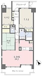 与野パークスクエア 3LDKの間取図画像