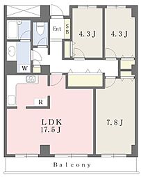 エレガンス浦和 3LDKの間取図画像