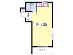 アーバンハイツL ワンルームの間取図画像