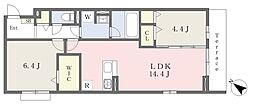 (仮)東浦和4丁目新築計画 2LDKの間取図画像