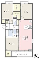 Sterrace 3LDKの間取図画像