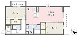 (仮)東浦和4丁目新築計画 2LDKの間取図画像