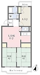 寿コーポ 3LDKの間取図画像