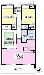 エルドラド 3LDKの間取図画像
