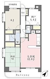 メゾン・オパール 2LDKの間取図画像