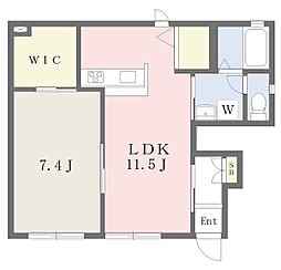 オーエステート 1LDKの間取図画像