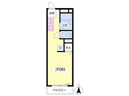 ビラージュ・川口 ワンルームの間取図画像
