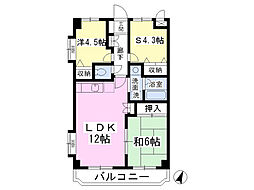 エスペランサ壱番館 2SLDKの間取図画像