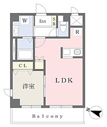 Ｂｕｈｎｅ与野 5階1LDKの間取り
