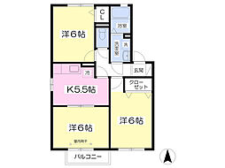 アビタシオンさいたま 3Kの間取図画像