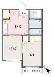 シティホームズ上柴町 2DKの間取図画像
