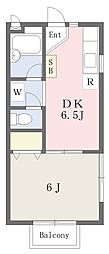 サマックスドムス浦和 1DKの間取図画像