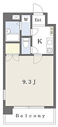 コスモループ・プラネット 1Kの間取図画像
