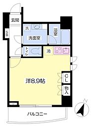 ナビハウス ワンルームの間取図画像