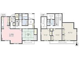 湘南新宿ライン宇須 蓮田駅 徒歩20分の賃貸一戸建て 1階4SLDKの間取り