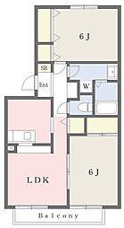 フレマリールK2 2LDKの間取図画像