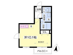 Y-forest2 ワンルームの間取図画像
