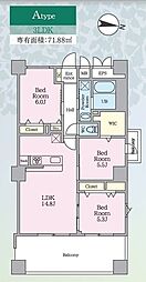 PJ TREE NEST 3LDKの間取図画像