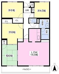メゾン・ド・エイグル 4LDKの間取図画像