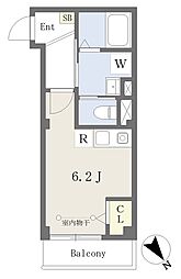 仮）ふじみ野市上福岡1丁目　新築ＰＪ 406 4階ワンルームの間取り