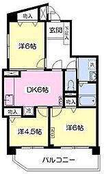 パティオふじみ野 3DKの間取図画像