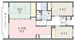 ベルメゾン鶴ヶ島 3LDKの間取図画像